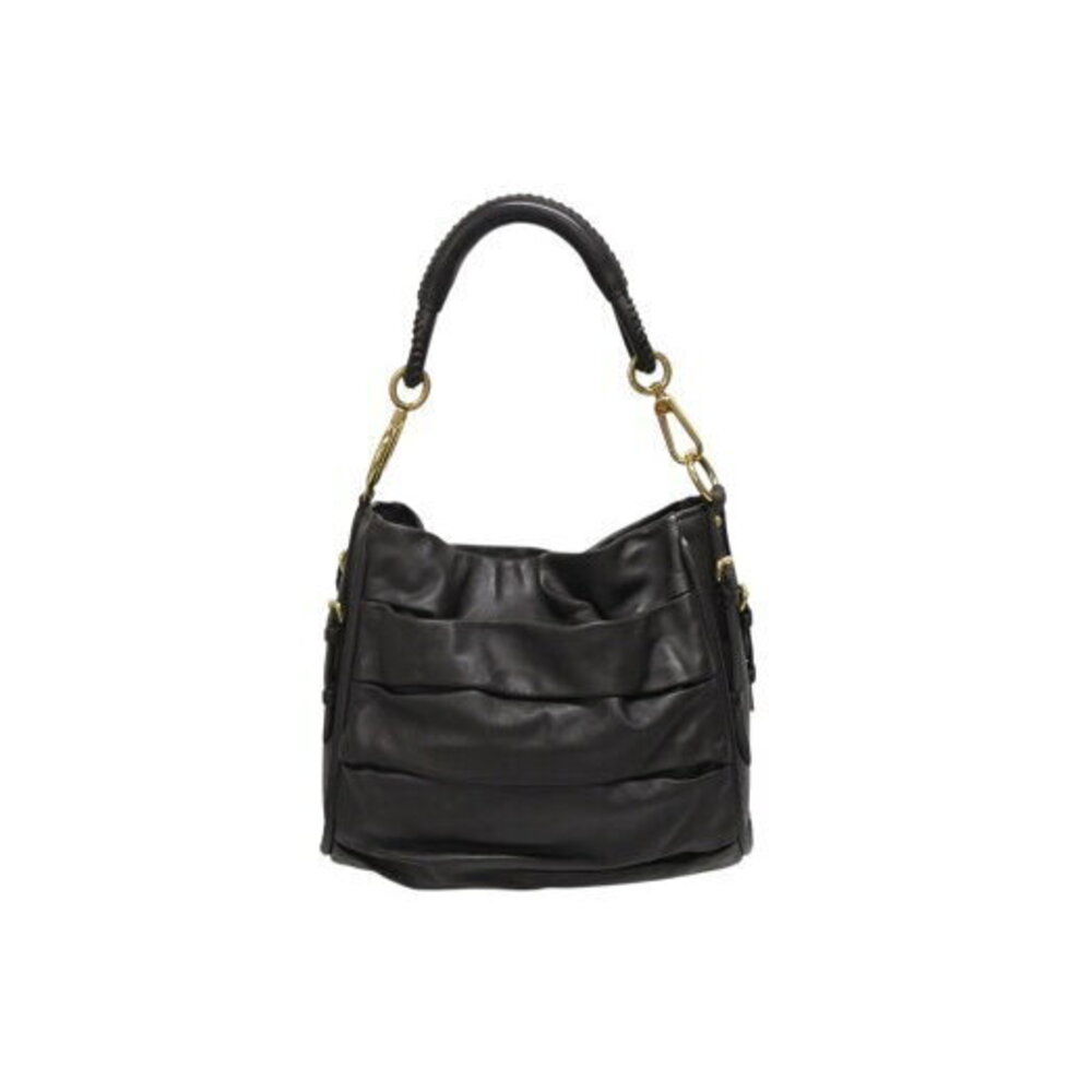 Christian Dior Hobo Handbag brown leather